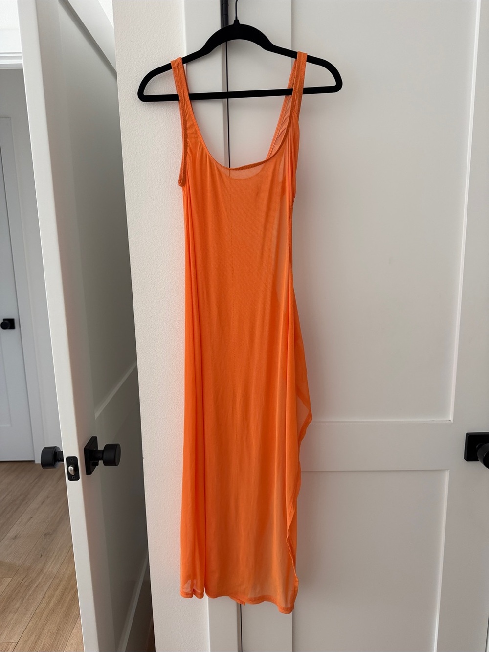 Sheer orange swim cover up - Women